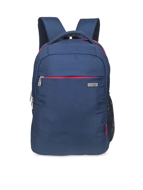 

COSMUS Unisex Navy Blue Solid Laptop Backpack