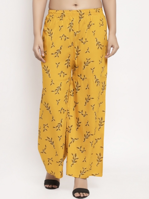 

KLOTTHE Women Pack Of 2 Printed Straight Palazzos, White
