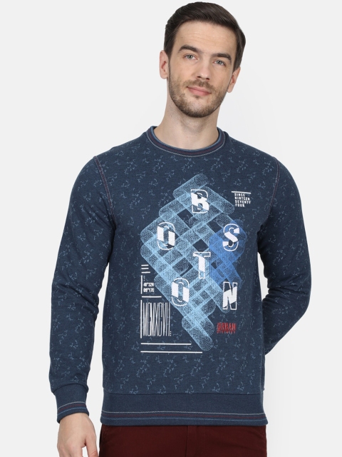 

Monte Carlo Men Blue Printed Sweatshirt