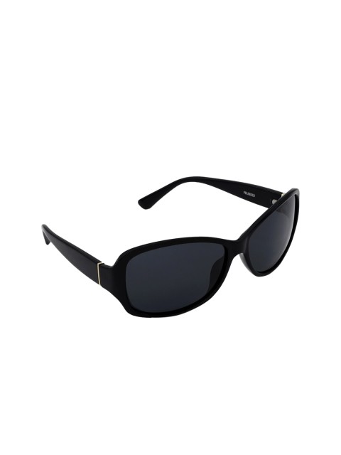 

Steve Madden Women Black Polarised Lens Rectangle Sunglasses SM893179BLK