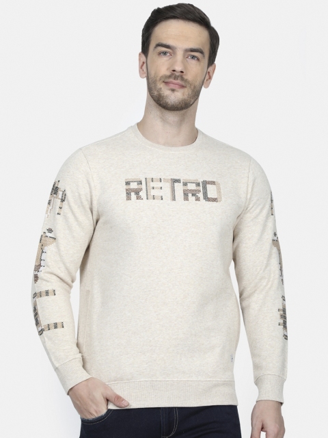 

Monte Carlo Men Beige Printed Sweatshirt