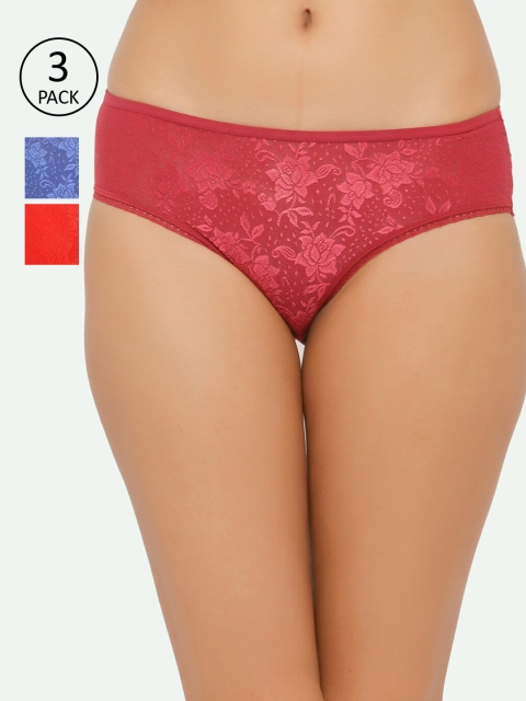 

Chipbeys Women Pack of 3 Hipster Briefs N3546c275, Pink