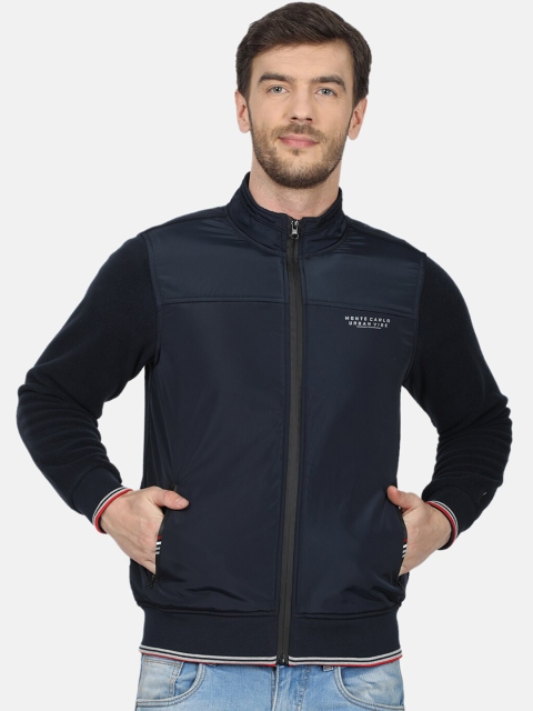 

Monte Carlo Men Navy Blue Solid Sweatshirt