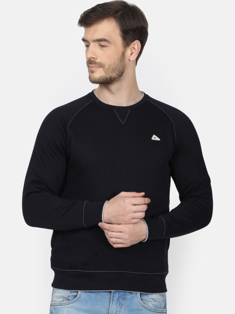 

Monte Carlo Men Navy Blue Solid Sweatshirt