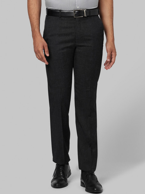 

Park Avenue Men Grey Skinny Fit Solid Formal Trousers
