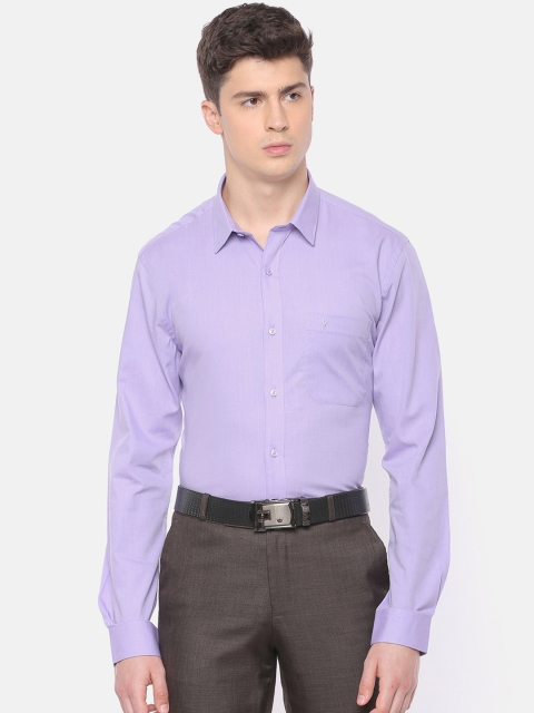 

RAMRAJ COTTON Men Purple Slim Fit Solid Casual Shirt
