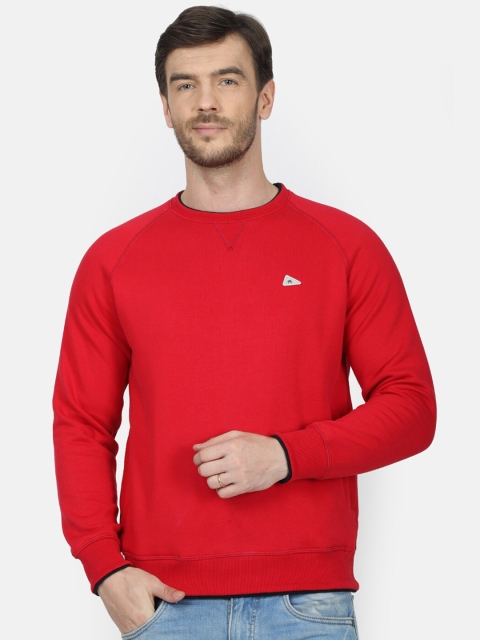 

Monte Carlo Men Red Solid Sweatshirt