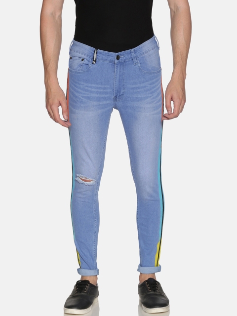 

IMPACKT Men Blue Slim Fit Mid-Rise Low Distress Jeans