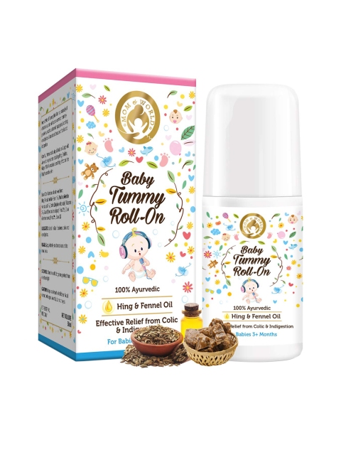 

Mom & World Tummy Roll On & Mosquito Repellent Body Roll On, White