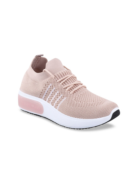 

Stelatoes Women Pink Textured Sneakers