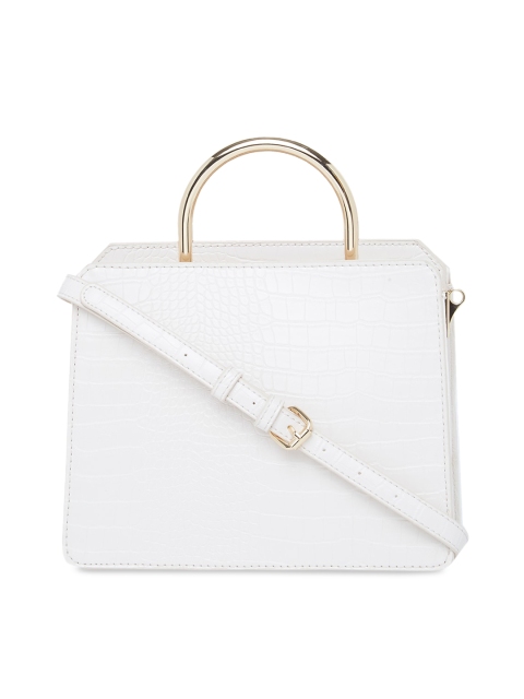 

ALDO Off-White Solid Handheld Bag