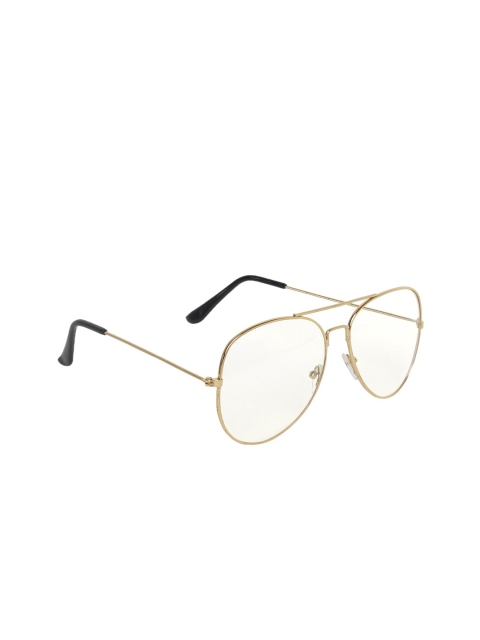 

SCAGLIA Unisex White & Gold-Toned UV Protected Aviator Sunglasses SCAWT_01