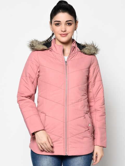 

Trufit Women Pink Solid Insulator Parka
