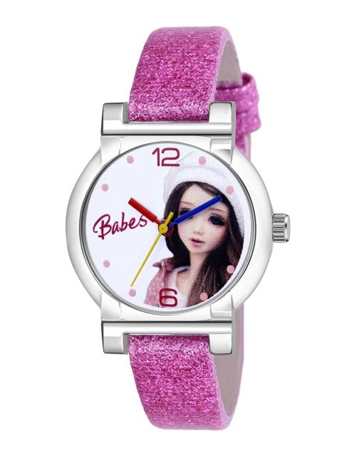 

Kool Kidz Girls Barbie White Analogue Leather Watch KK 101