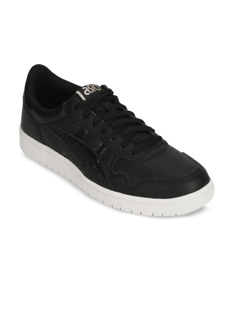 

ASICS Japan S Women Black Solid Leather Sneakers