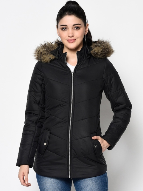 

Trufit Women Black Solid Insulator Parka