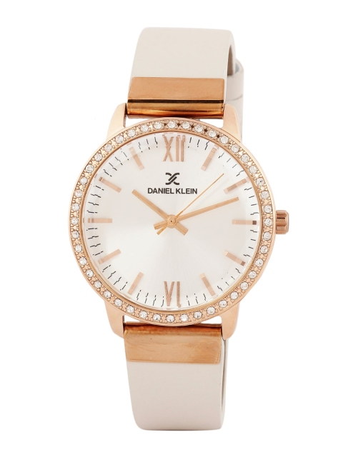 

Daniel Klein Men Silver-Toned & Rose Gold Analogue Watch