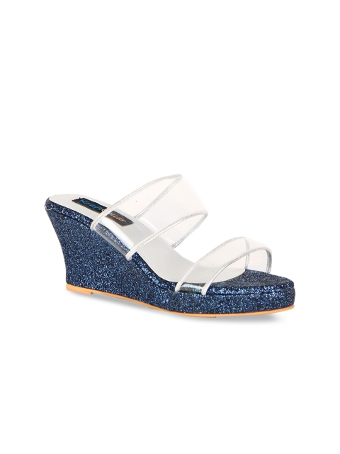 

Kraft Cellar Women Blue Printed Pumps