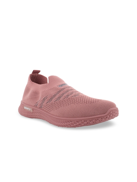 

Sparx Women Pink Woven Design Slip-On Sneakers