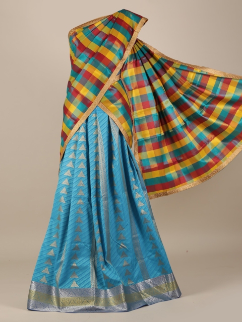 

Pothys Multicoloured Woven Design Saree, Multi