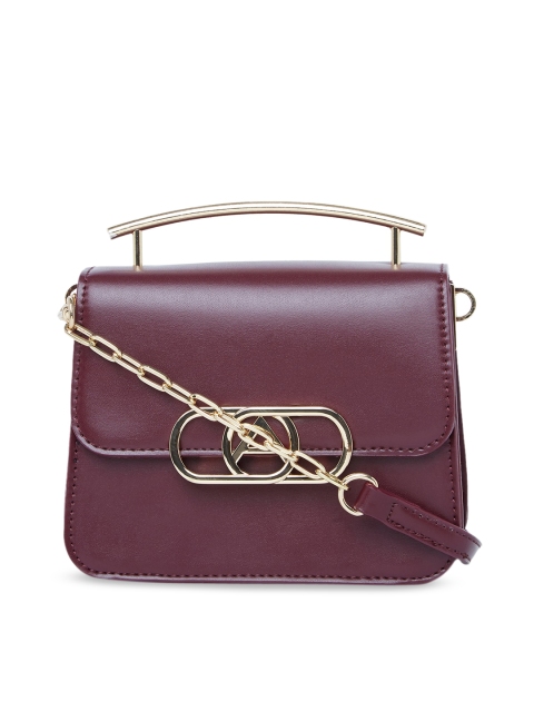

ALDO Maroon Solid Sling Bag