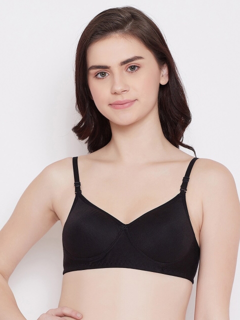 

ALIZA Women Black Solid Lightly Padded Non-Wired T-Shirt Bra PADDAD_30.BRA.BLK_571954
