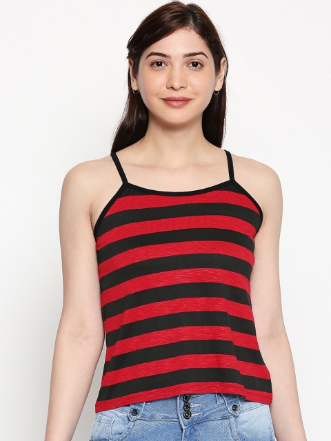 

inocenCia Women Red & Black Striped Camisole