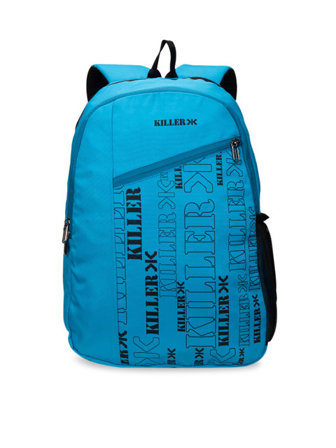

Killer Unisex Blue & Black Printed Medium Backpack