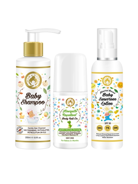 

Mom & World Natural Baby Care Kit, White