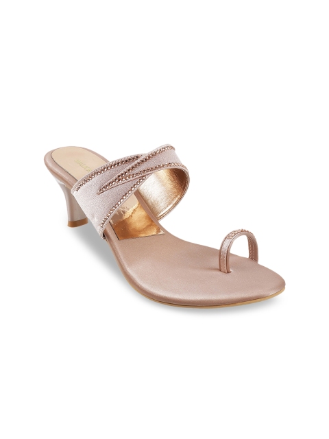 

WALKWAY by Metro Women Rose Gold Embellished Sandals