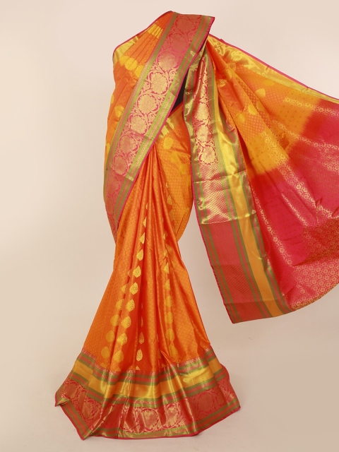 

Pothys Orange Art Silk Woven Design Kanjeevaram Saree