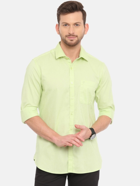 

Classic Polo Men Green Slim Fit Solid Casual Shirt