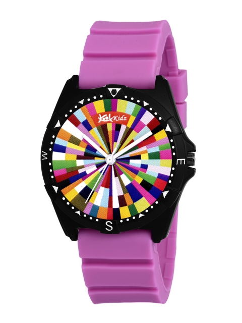 

Kool Kidz Unisex Kids Black & Pink Analogue Watch DMK 039ON MULTI PINK