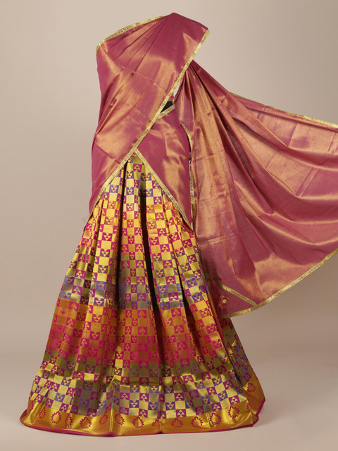 

Pothys Maroon Woven Design Saree