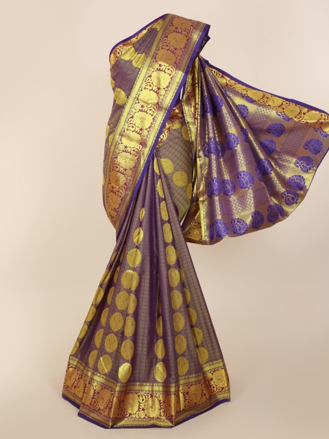 

Pothys Blue Woven Design Kanjeevaram Saree