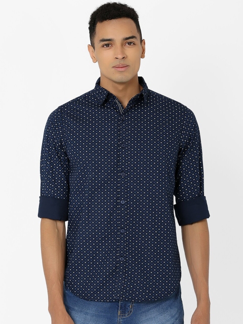 

MARCA Disati Men Navy Blue Slim Fit Printed Casual Shirt