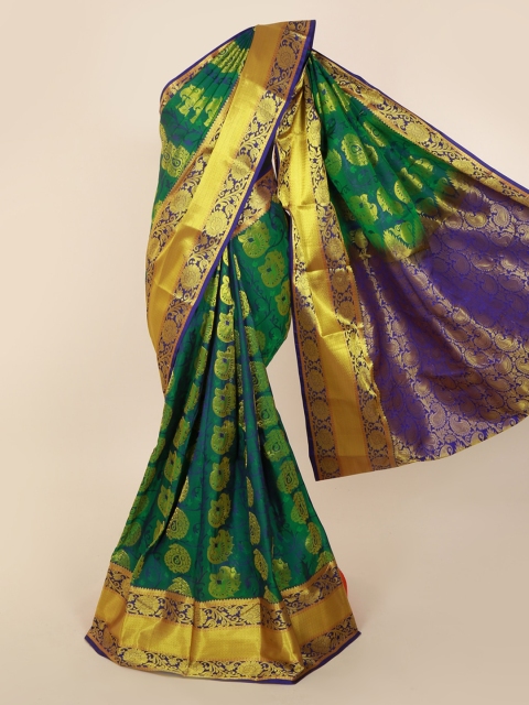 

Pothys Green Art Silk Woven Design Kanjeevaram Saree