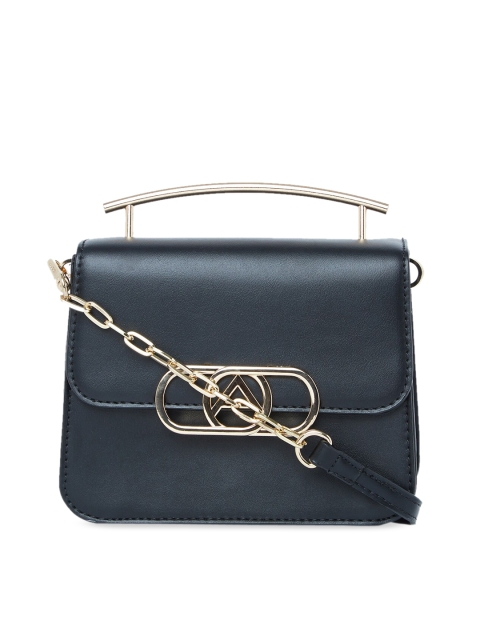 

ALDO Black Solid Handheld Bag