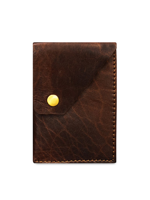 

ABYS Unisex Coffee Brown Solid Genuine Leather Card Holder