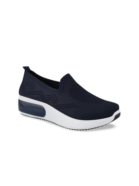 

Stelatoes Women Navy Blue Slip-On Sneakers