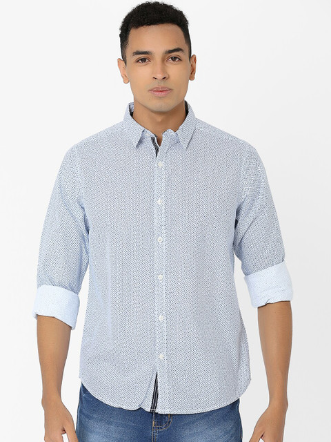 

MARCA Disati Men Blue Slim Fit Printed Casual Shirt