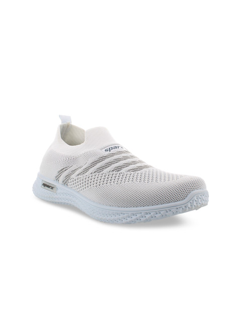 

Sparx Women White Woven Design Slip-On Sneakers