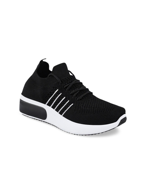 

Stelatoes Women Black Striped Sneakers