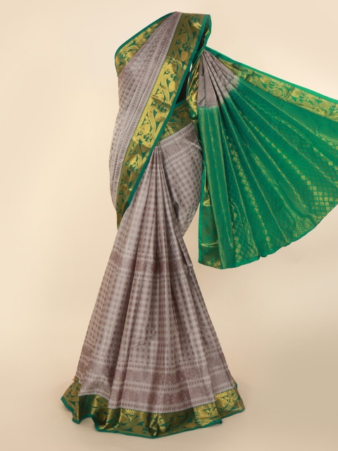 

Pothys Grey Woven Design Kanjeevaram Saree