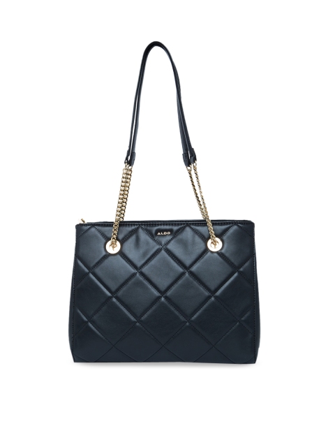

ALDO Black Textured Handheld Bag