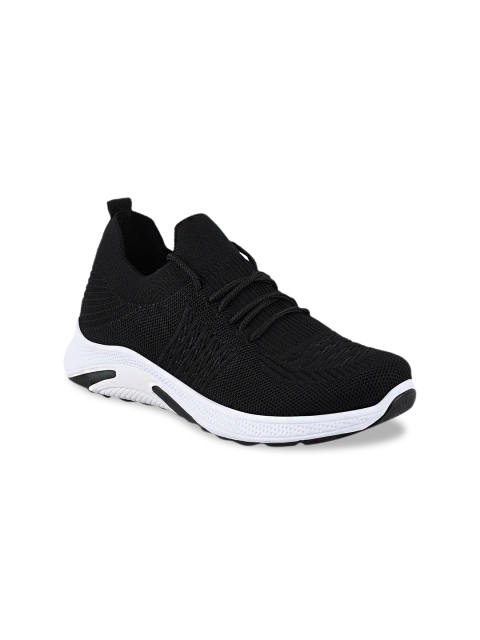 

Stelatoes Women Black Woven Design Sneakers