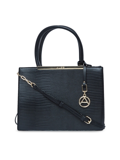 

ALDO Black Textured Handheld Bag