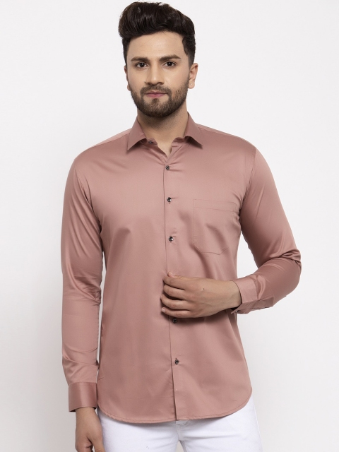

JAINISH Men Mauve Slim Fit Solid Casual Shirt