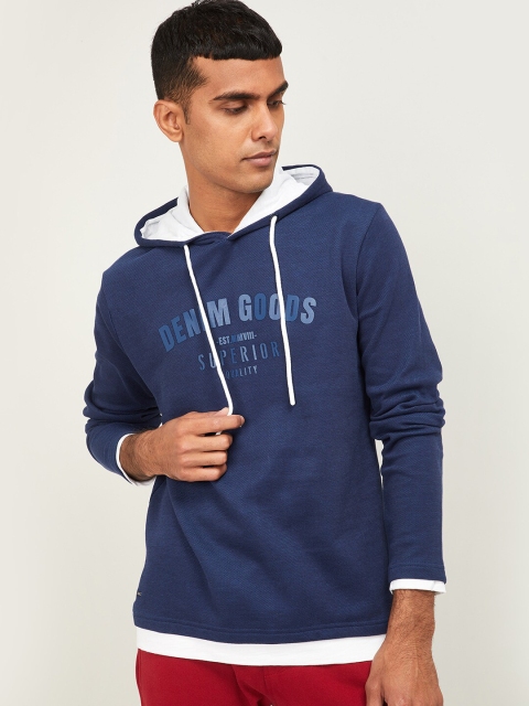 

Forca Men Navy Blue Printed Sweatshirt