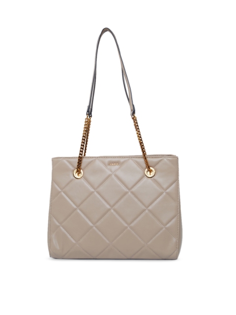 

ALDO Beige Solid Handheld Bag